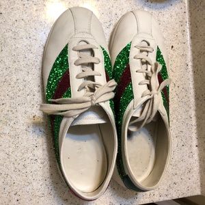 Off White Gucci Glitter Falacer Sneakers